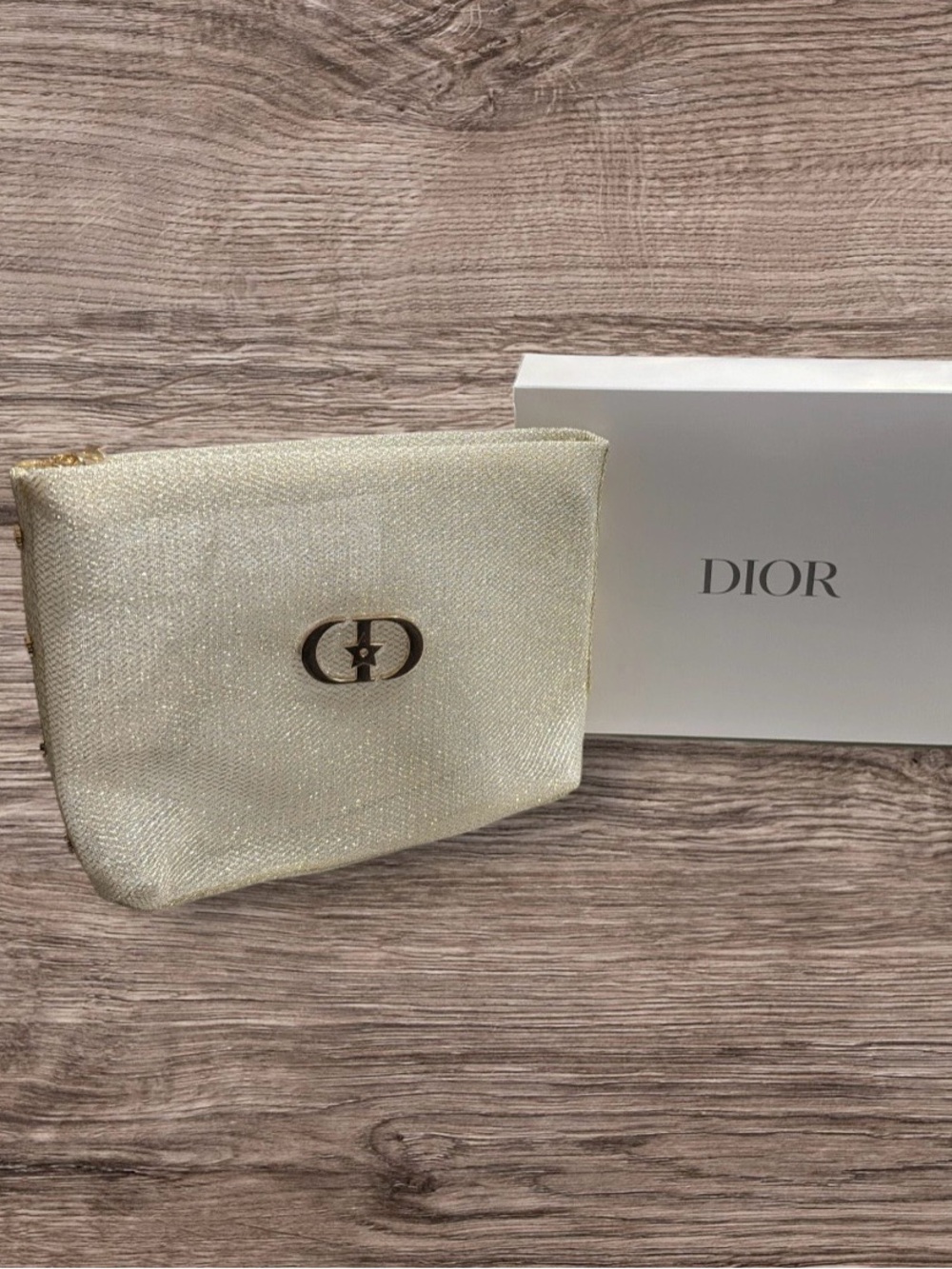 Dior Beauty Mesh Celestial Gold Pouch